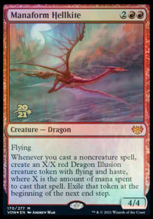Manaform Hellkite [Innistrad: Crimson Vow Prerelease Promos] | Dragon's Lair Comics and Fantasy Houston TX