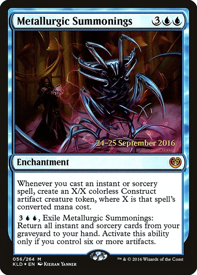 Metallurgic Summonings [Kaladesh Prerelease Promos] | Dragon's Lair Comics and Fantasy Houston TX