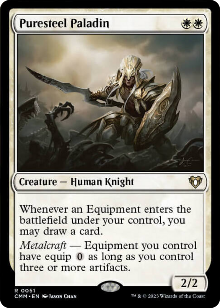 Puresteel Paladin [Commander Masters] | Dragon's Lair Comics and Fantasy Houston TX