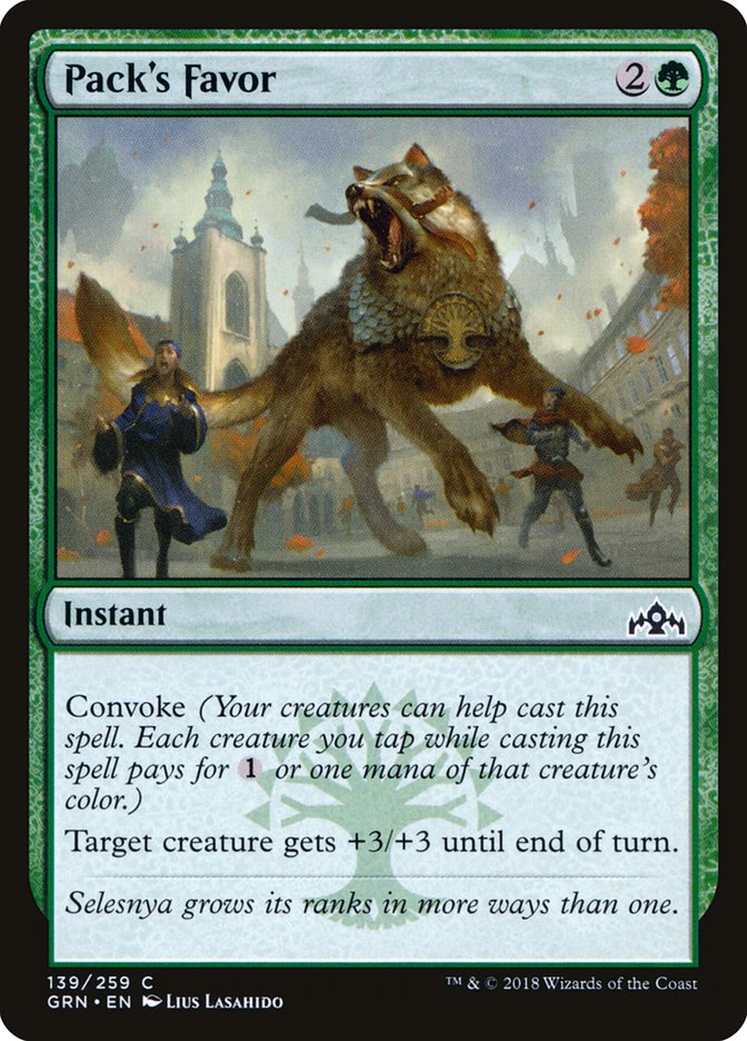 Pack's Favor [Guilds of Ravnica] | Dragon's Lair Comics and Fantasy Houston TX