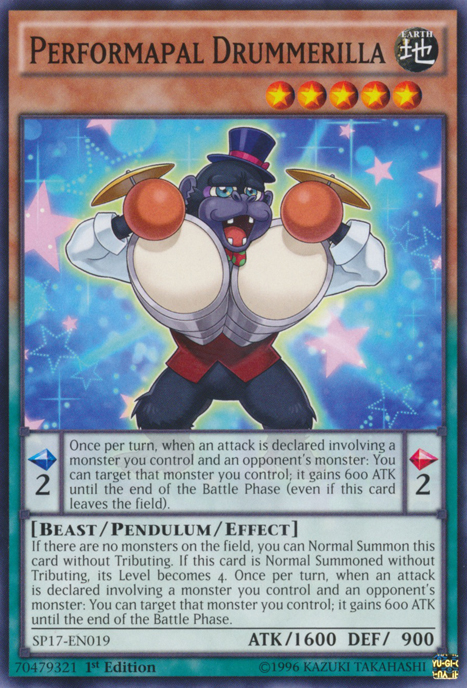 Performapal Drummerilla [SP17-EN019] Common | Dragon's Lair Comics and Fantasy Houston TX