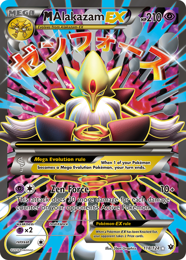 M Alakazam EX (118/124) [XY: Fates Collide] | Dragon's Lair Comics and Fantasy Houston TX