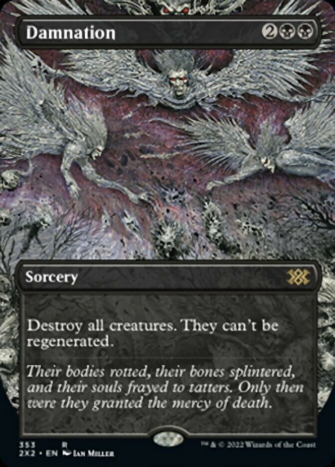 Damnation (Borderless Alternate Art) [Double Masters 2022] | Dragon's Lair Comics and Fantasy Houston TX