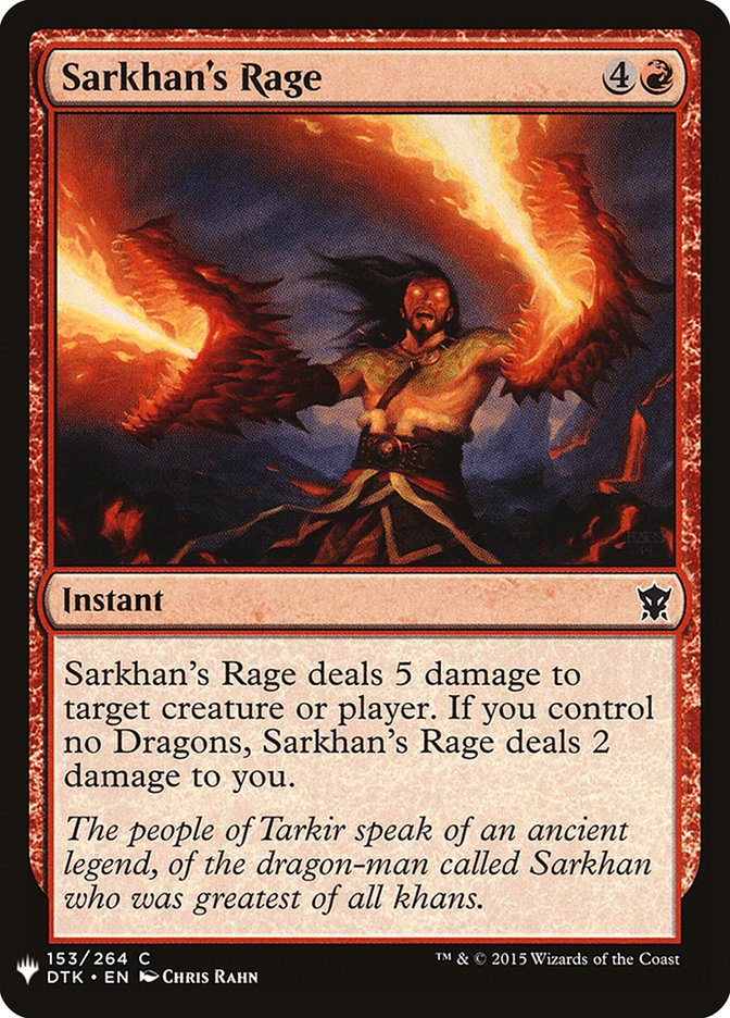 Sarkhan's Rage [Mystery Booster] | Dragon's Lair Comics and Fantasy Houston TX