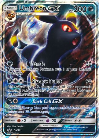 Umbreon GX (SM36) (Jumbo Card) [Sun & Moon: Black Star Promos] | Dragon's Lair Comics and Fantasy Houston TX