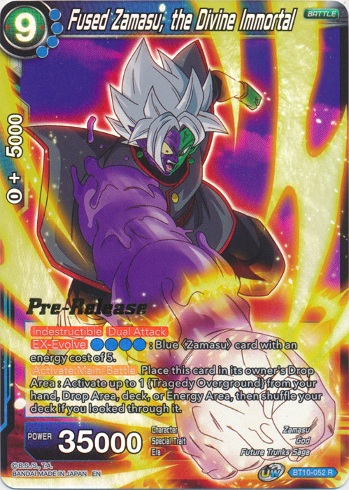 Fused Zamasu, the Divine Immortal (BT10-052) [Rise of the Unison Warrior Prerelease Promos] | Dragon's Lair Comics and Fantasy Houston TX
