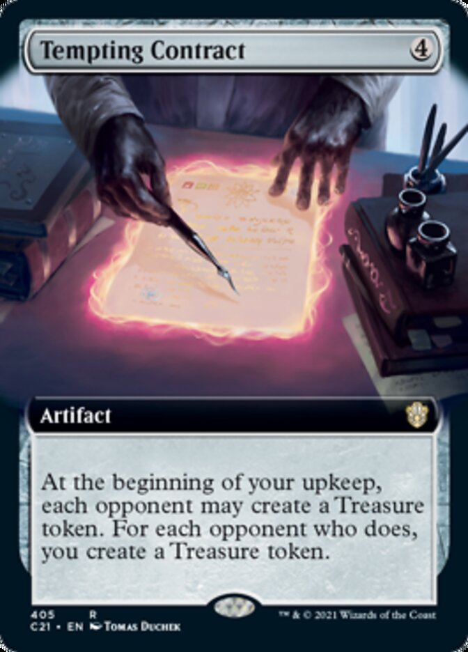Tempting Contract (Extended Art) [Commander 2021] | Dragon's Lair Comics and Fantasy Houston TX
