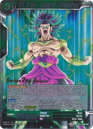 SS Broly, Legend Unleashed (BT7-069_PR) [Assault of the Saiyans Prerelease Promos] | Dragon's Lair Comics and Fantasy Houston TX