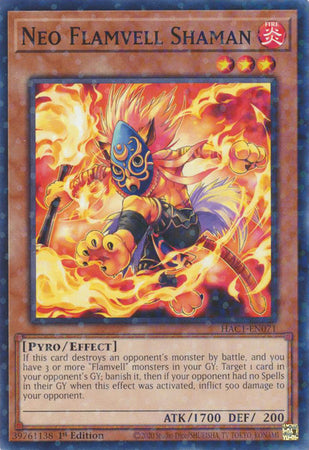 Neo Flamvell Shaman (Duel Terminal) [HAC1-EN071] Common | Dragon's Lair Comics and Fantasy Houston TX
