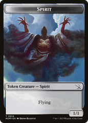 Monk // Spirit (14) Double-Sided Token [March of the Machine Tokens] | Dragon's Lair Comics and Fantasy Houston TX