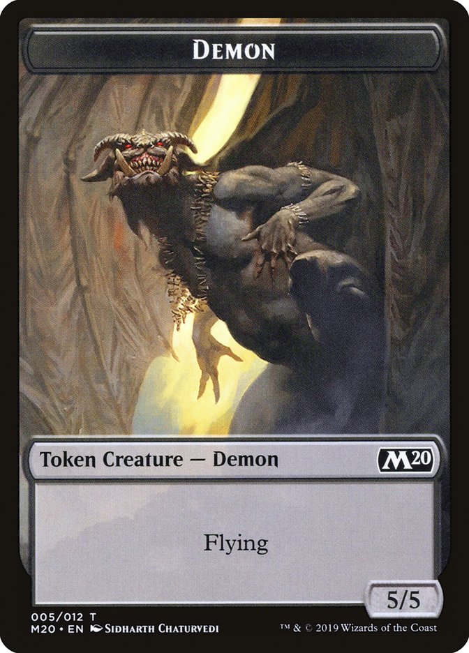 Demon Token [Core Set 2020 Tokens] | Dragon's Lair Comics and Fantasy Houston TX