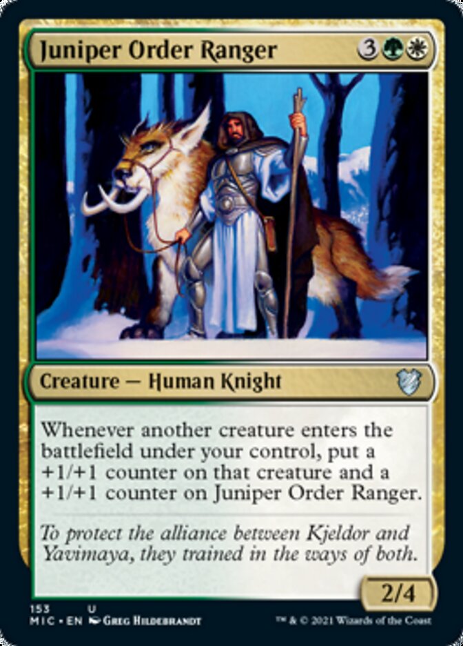 Juniper Order Ranger [Innistrad: Midnight Hunt Commander] | Dragon's Lair Comics and Fantasy Houston TX