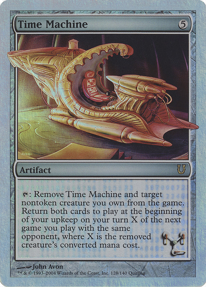 Time Machine (Alternate Foil) [Unhinged] | Dragon's Lair Comics and Fantasy Houston TX