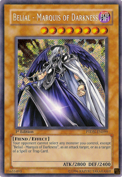 Belial - Marquis of Darkness [PTDN-EN099] Secret Rare | Dragon's Lair Comics and Fantasy Houston TX