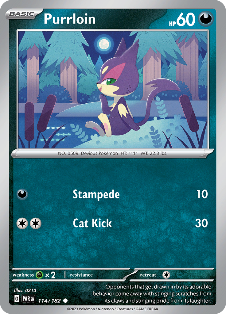 Purrloin (114/182) [Scarlet & Violet: Paradox Rift] | Dragon's Lair Comics and Fantasy Houston TX