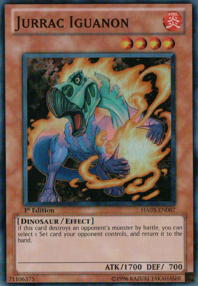 Jurrac Iguanon [HA03-EN007] Super Rare | Dragon's Lair Comics and Fantasy Houston TX