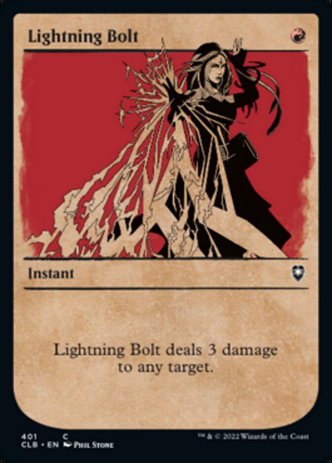 Lightning Bolt (Showcase) [Commander Legends: Battle for Baldur's Gate] | Dragon's Lair Comics and Fantasy Houston TX