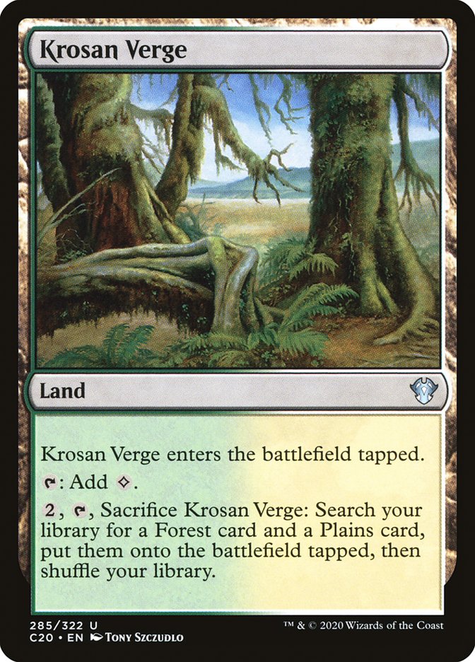 Krosan Verge [Commander 2020] | Dragon's Lair Comics and Fantasy Houston TX