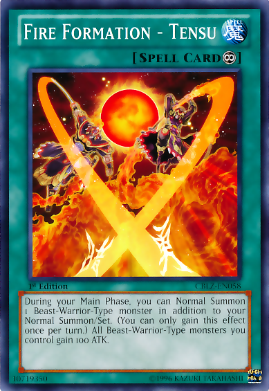 Fire Formation - Tensu [CBLZ-EN058] Common | Dragon's Lair Comics and Fantasy Houston TX