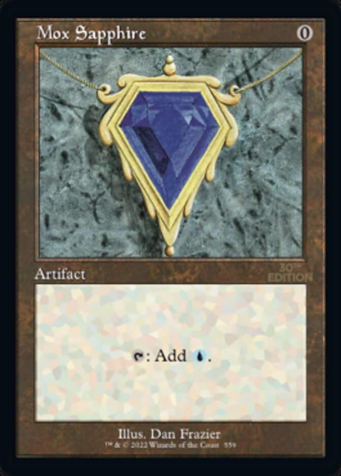 Mox Sapphire (Retro) [30th Anniversary Edition] | Dragon's Lair Comics and Fantasy Houston TX