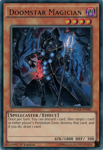 Doomstar Magician [DUEA-EN081] Ultra Rare | Dragon's Lair Comics and Fantasy Houston TX