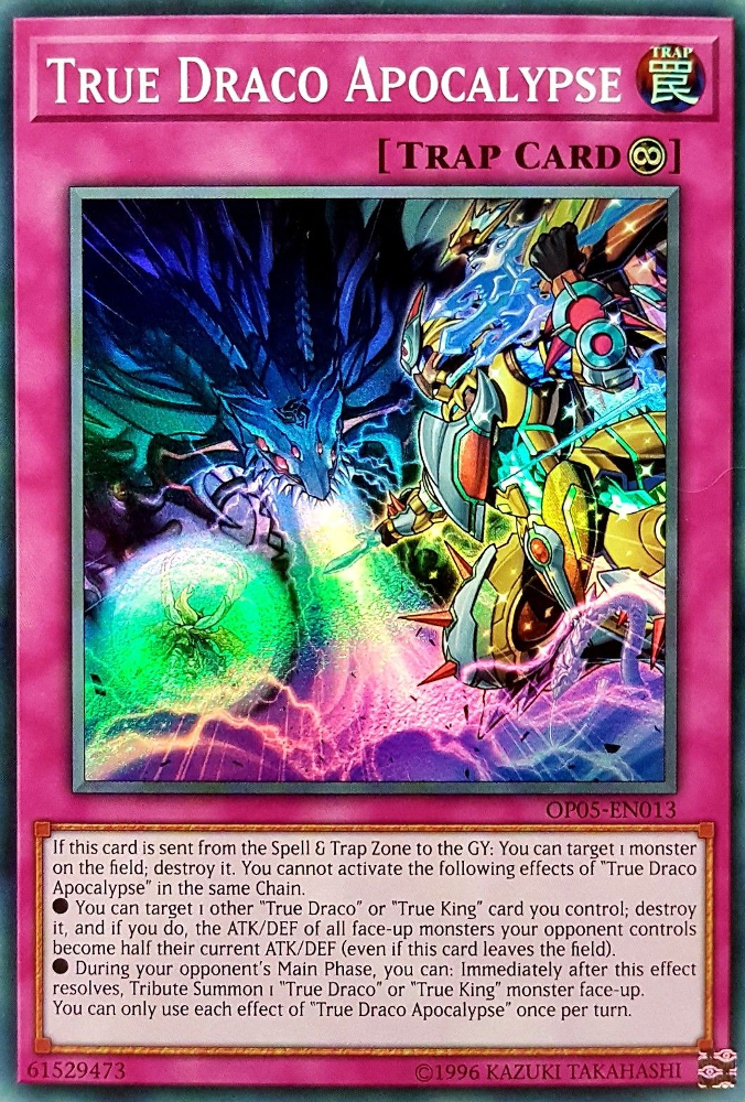 True Draco Apocalypse [OP05-EN013] Super Rare | Dragon's Lair Comics and Fantasy Houston TX