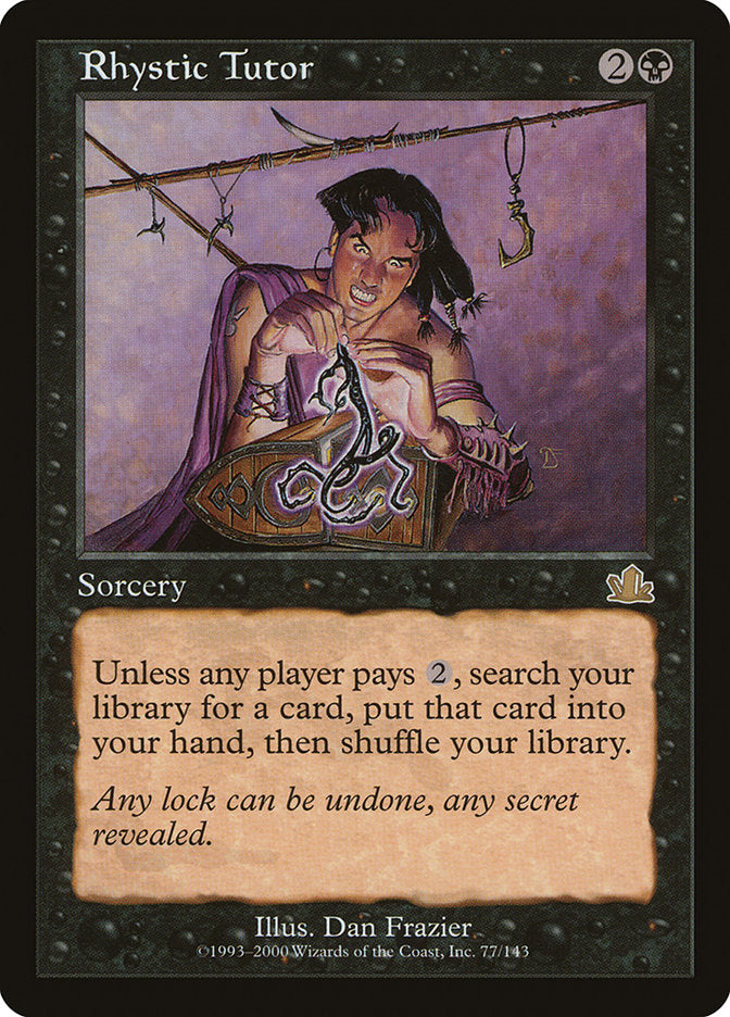 Rhystic Tutor [Prophecy] | Dragon's Lair Comics and Fantasy Houston TX
