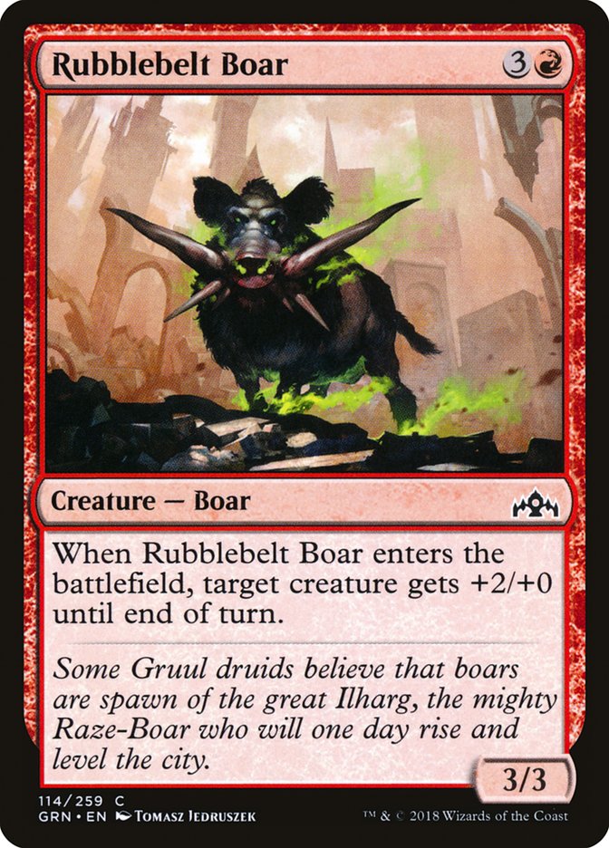 Rubblebelt Boar [Guilds of Ravnica] | Dragon's Lair Comics and Fantasy Houston TX