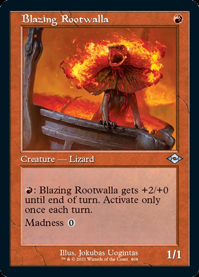 Blazing Rootwalla (Retro) [Modern Horizons 2] | Dragon's Lair Comics and Fantasy Houston TX