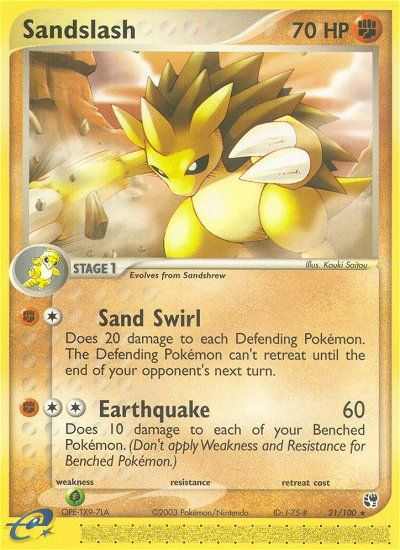 Sandslash (21/100) [EX: Sandstorm] | Dragon's Lair Comics and Fantasy Houston TX