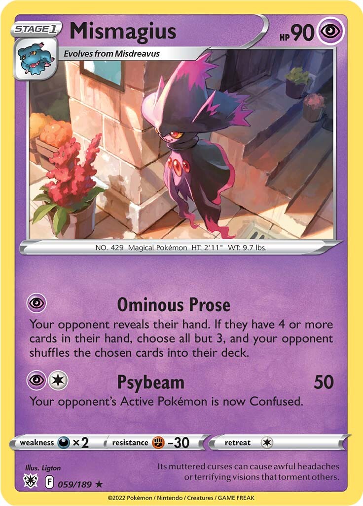 Mismagius (059/189) [Sword & Shield: Astral Radiance] | Dragon's Lair Comics and Fantasy Houston TX