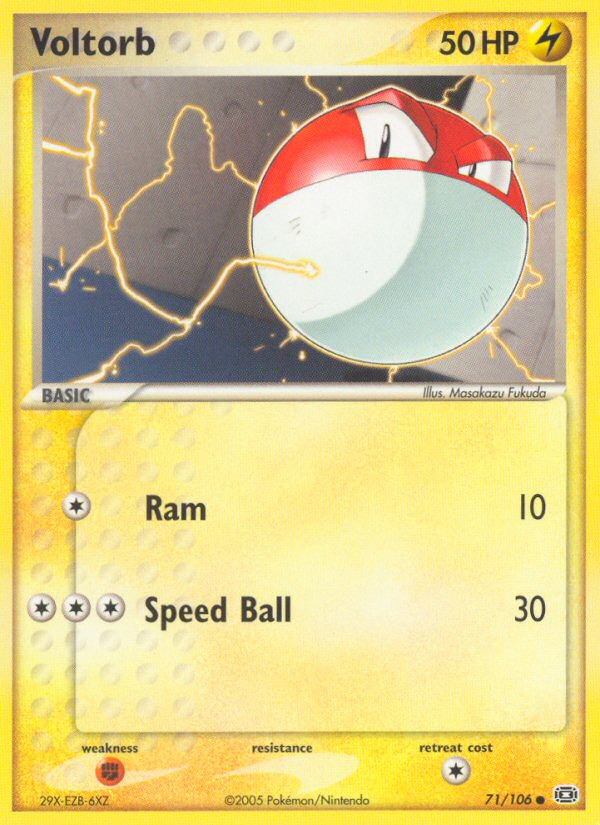 Voltorb (71/106) [EX: Emerald] | Dragon's Lair Comics and Fantasy Houston TX