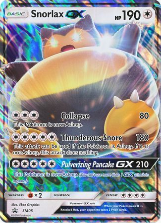 Snorlax GX (SM05) (Jumbo Card) [Sun & Moon: Black Star Promos] | Dragon's Lair Comics and Fantasy Houston TX