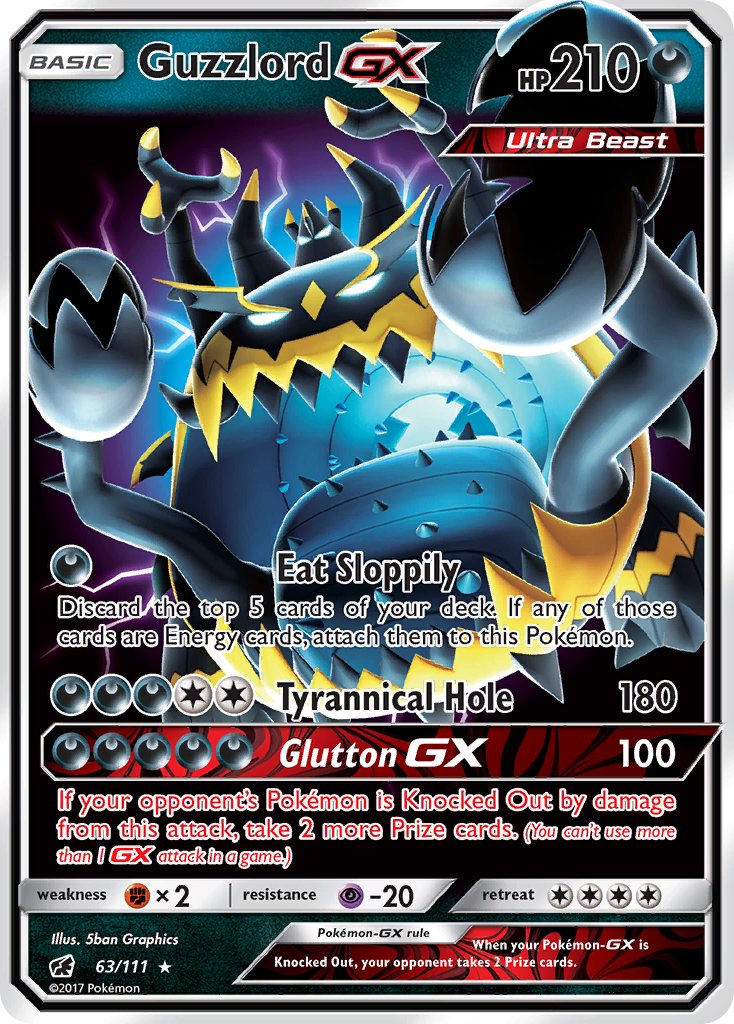 Guzzlord GX (63/111) [Sun & Moon: Crimson Invasion] | Dragon's Lair Comics and Fantasy Houston TX