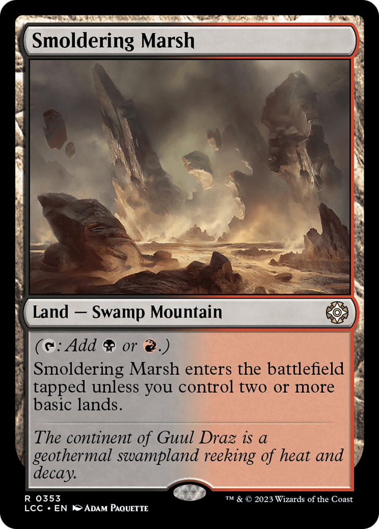 Smoldering Marsh [The Lost Caverns of Ixalan Commander] | Dragon's Lair Comics and Fantasy Houston TX