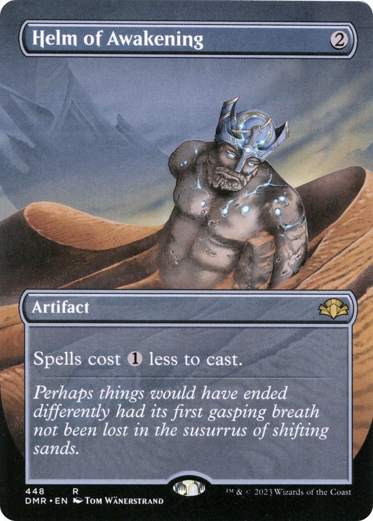 Helm of Awakening (Borderless Alternate Art) [Dominaria Remastered] | Dragon's Lair Comics and Fantasy Houston TX