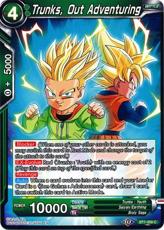 Trunks, Out Adventuring (BT7-059) [Assault of the Saiyans] | Dragon's Lair Comics and Fantasy Houston TX