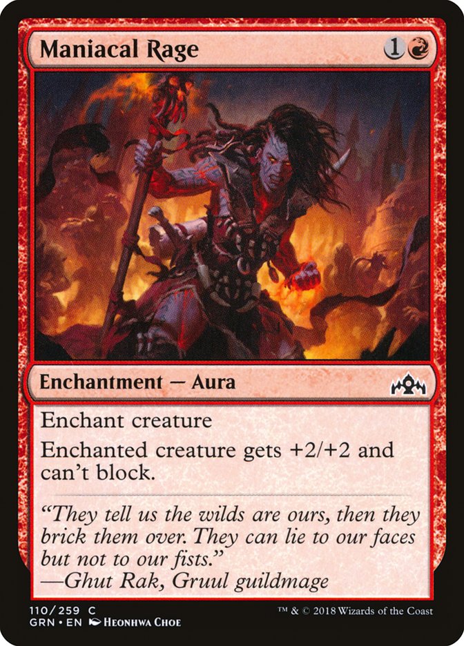 Maniacal Rage [Guilds of Ravnica] | Dragon's Lair Comics and Fantasy Houston TX