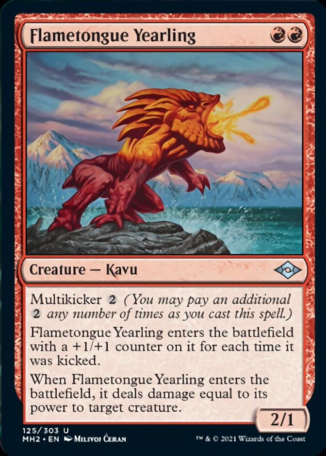 Flametongue Yearling [Modern Horizons 2] | Dragon's Lair Comics and Fantasy Houston TX