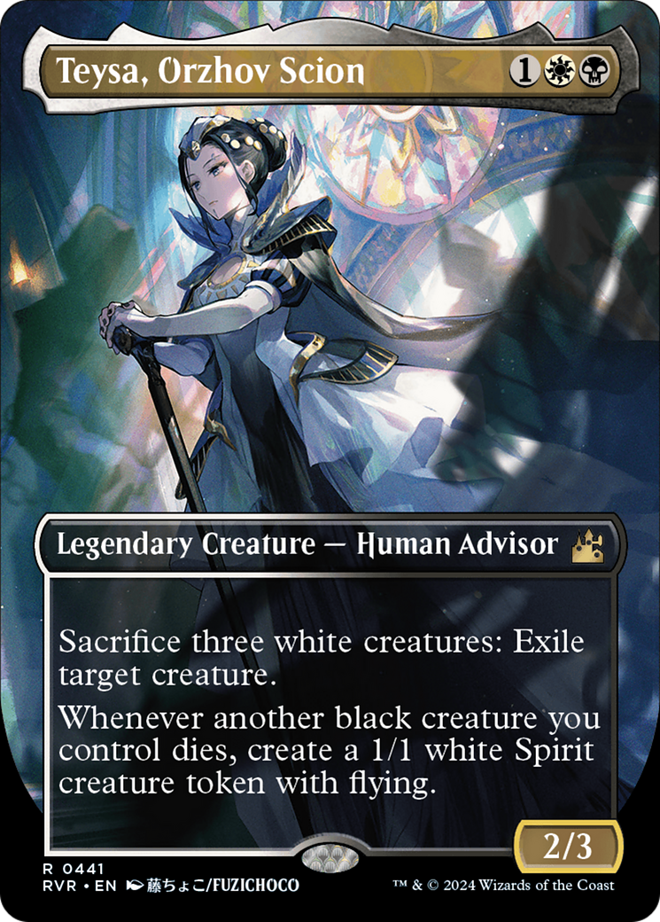Teysa, Orzhov Scion (Anime Borderless) [Ravnica Remastered] | Dragon's Lair Comics and Fantasy Houston TX