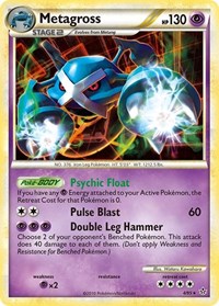Metagross (4/95) (Cracked Ice Holo) (Theme Deck Exclusive) [HeartGold & SoulSilver: Unleashed] | Dragon's Lair Comics and Fantasy Houston TX