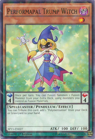 Performapal Trump Witch [SP15-EN027] Shatterfoil Rare | Dragon's Lair Comics and Fantasy Houston TX