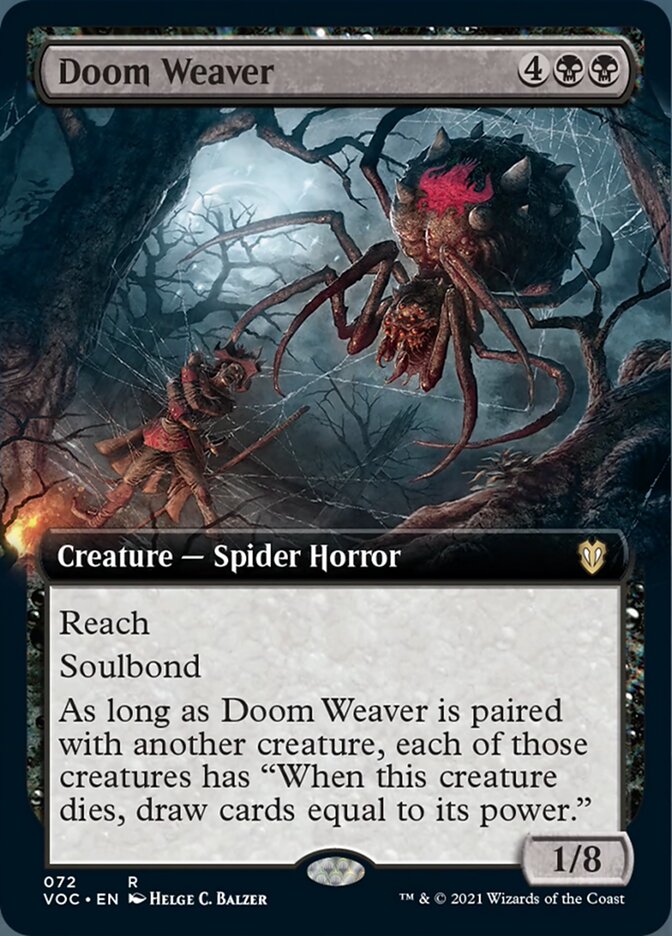 Doom Weaver (Extended Art) [Innistrad: Crimson Vow Commander] | Dragon's Lair Comics and Fantasy Houston TX
