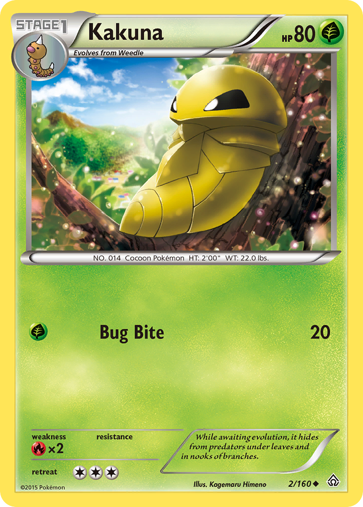 Kakuna (2/160) [XY: Primal Clash] | Dragon's Lair Comics and Fantasy Houston TX