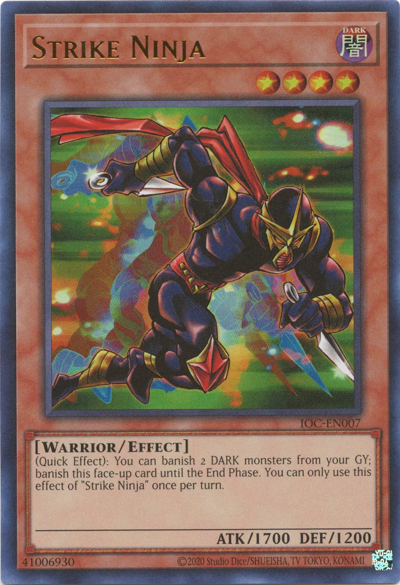 Strike Ninja (25th Anniversary) [IOC-EN007] Ultra Rare | Dragon's Lair Comics and Fantasy Houston TX