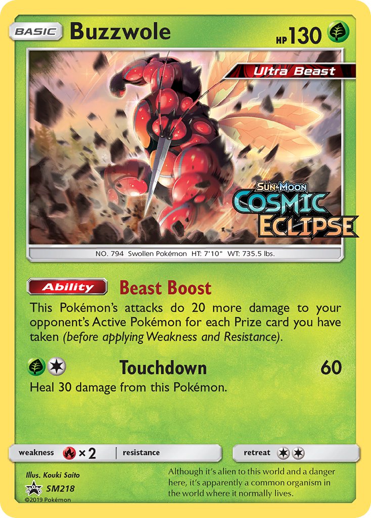Buzzwole (SM218) [Sun & Moon: Black Star Promos] | Dragon's Lair Comics and Fantasy Houston TX