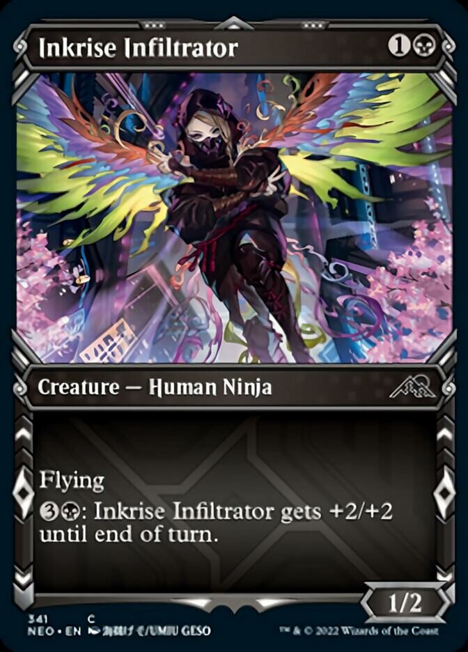 Inkrise Infiltrator (Showcase Ninja) [Kamigawa: Neon Dynasty] | Dragon's Lair Comics and Fantasy Houston TX