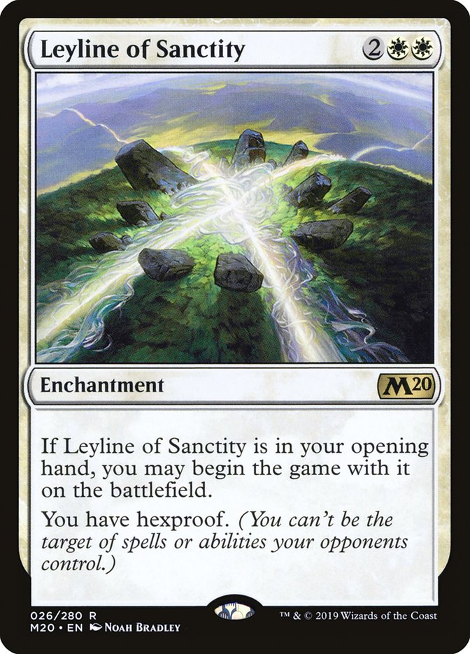 Leyline of Sanctity [Core Set 2020] | Dragon's Lair Comics and Fantasy Houston TX