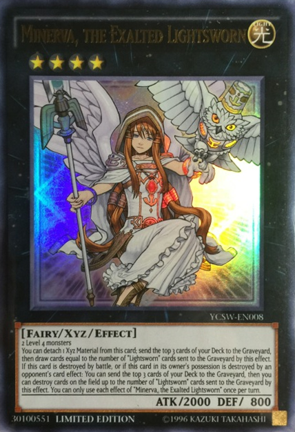 Minerva, the Exalted Lightsworn [YCSW-EN008] Ultra Rare | Dragon's Lair Comics and Fantasy Houston TX