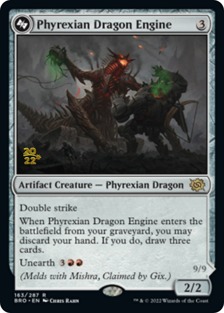 Phyrexian Dragon Engine [The Brothers' War Prerelease Promos] | Dragon's Lair Comics and Fantasy Houston TX